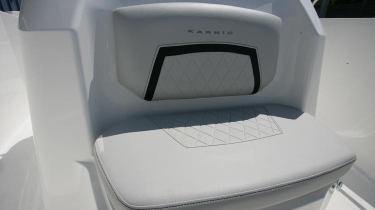 Console forward seat with backrest